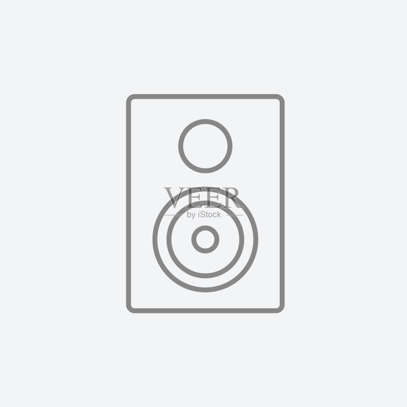 MP3播放器线条图标图标素材