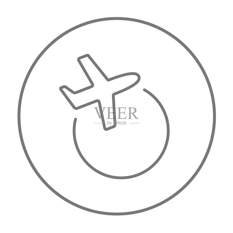 飞机航线图标图标素材
