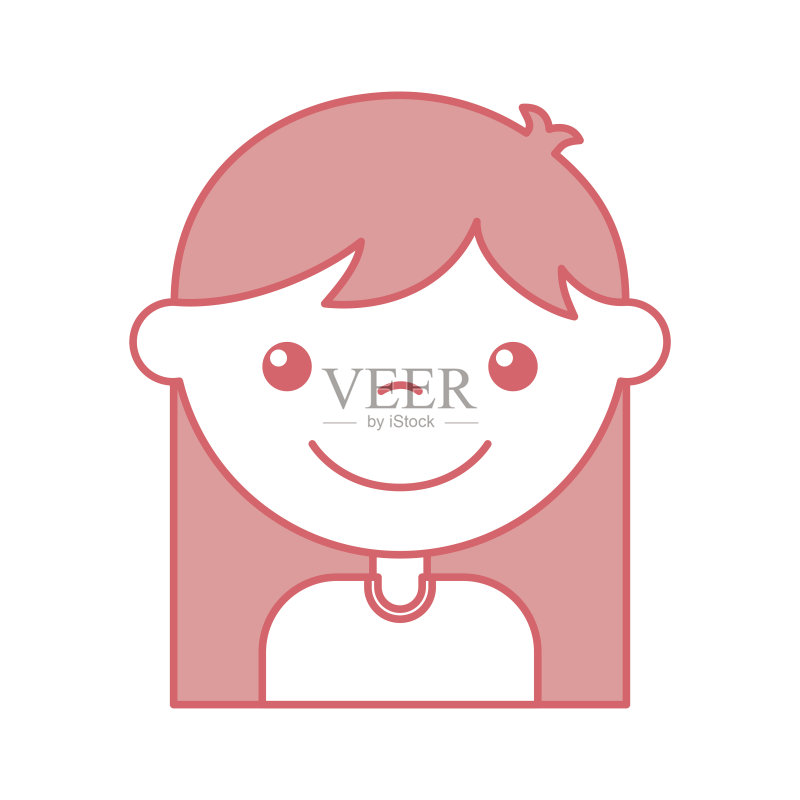 可爱的女孩角色图标图标素材