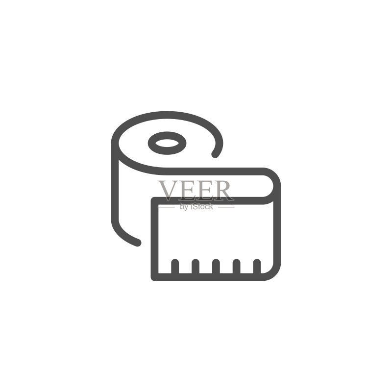 卷尺线性图标图标素材
