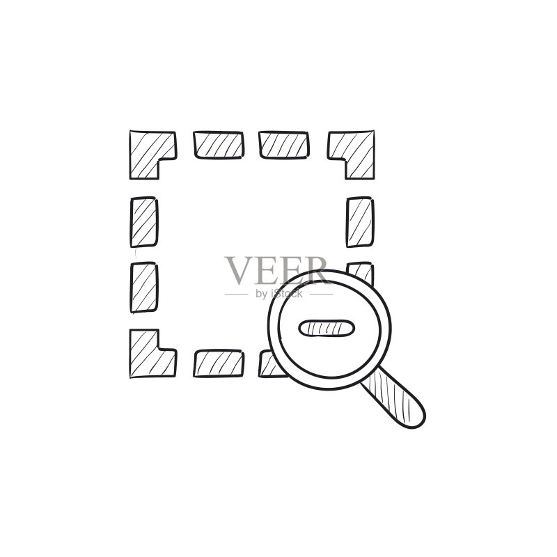 缩小草图图标图标素材