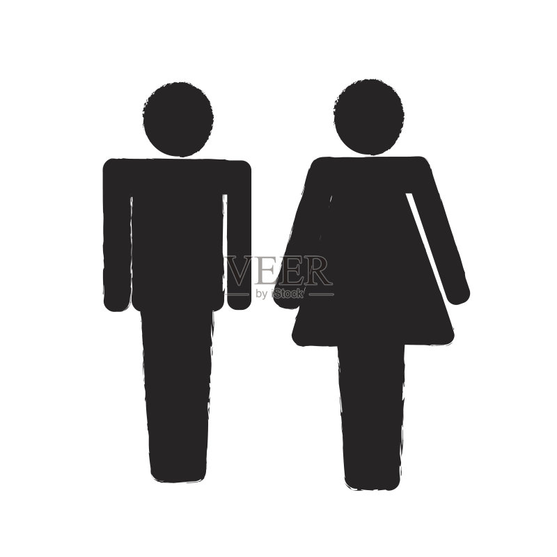 男人和女人人物图标插图设计图标素材