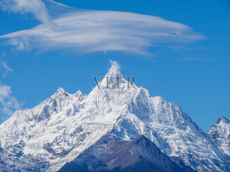 中国云南梅里雪山景观。正版图片素材