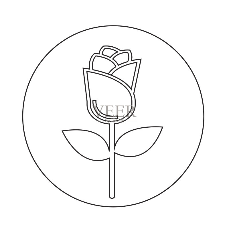 玫瑰图标图标素材