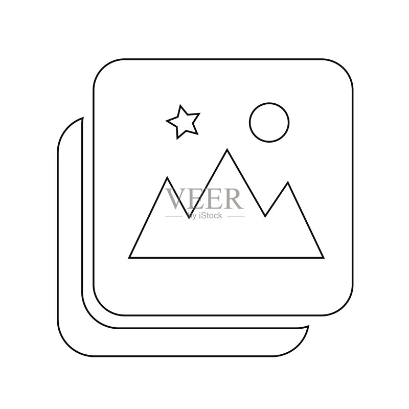 图片库相册图标插画设计图标素材