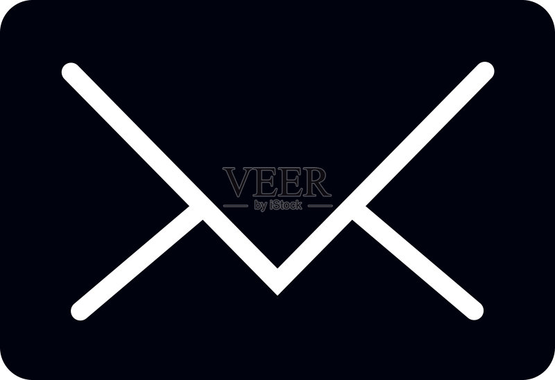 邮局信件标志。邮件信封图标图标素材