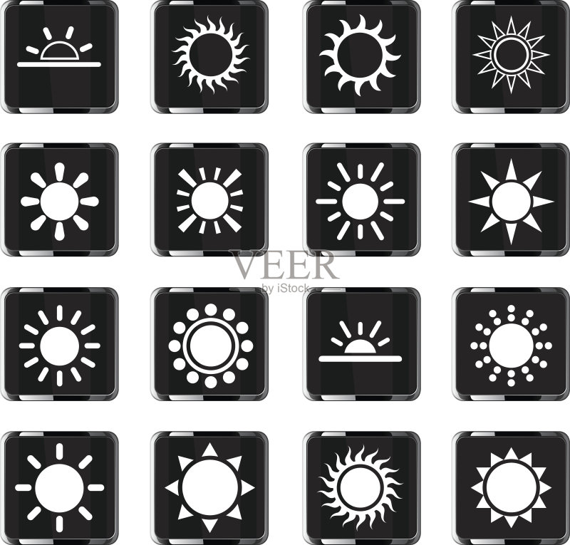 太阳图标集图标素材