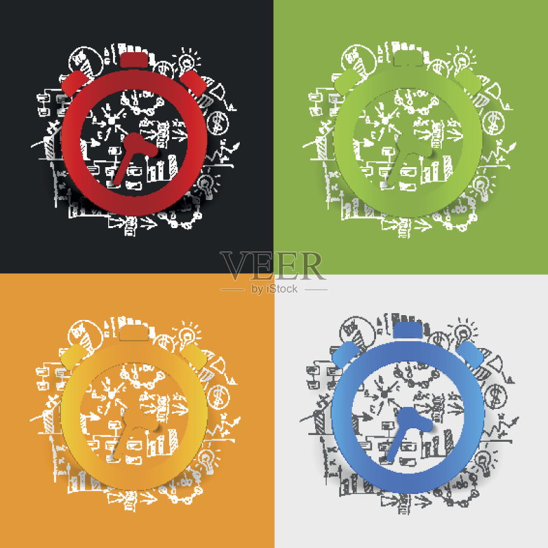 商业公式图:手表图标素材