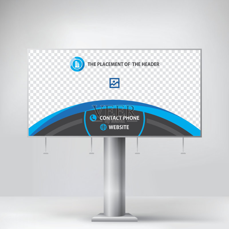 广告牌广告设计正版插画素材