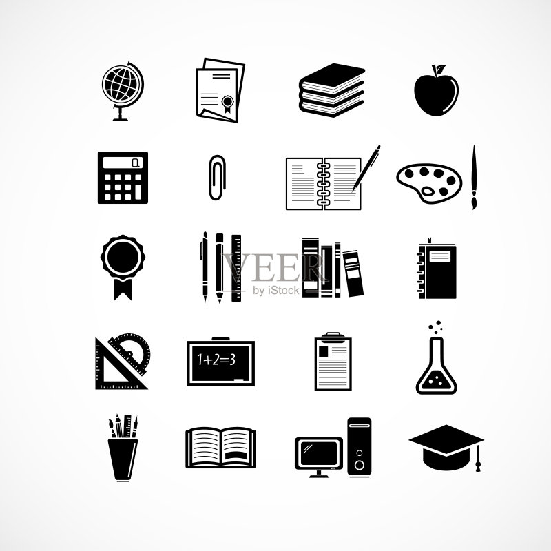 教育与学校图标图标素材