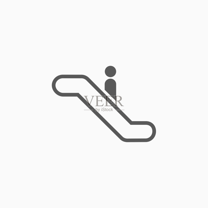 自动扶梯图标图标素材