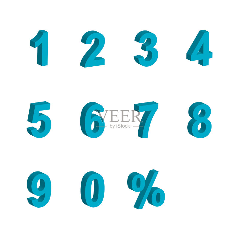 数字3D图标矢量素材,独立矢量图图标素材