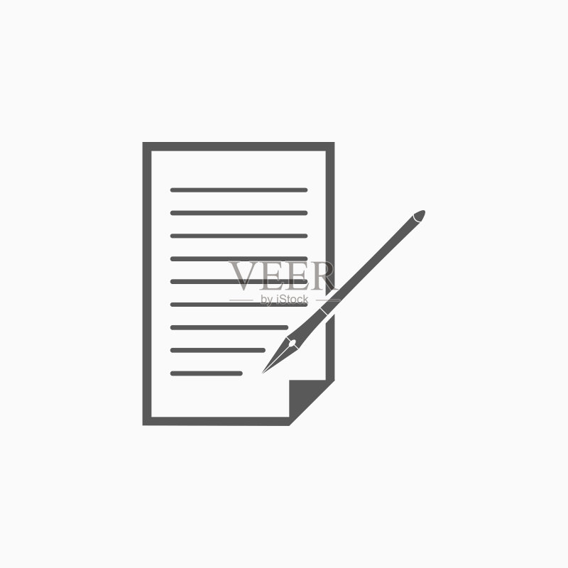 纸和笔图标图标素材