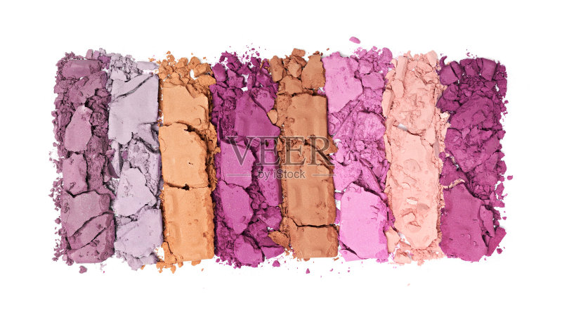 五彩缤纷的碎眼影膏正版图片素材