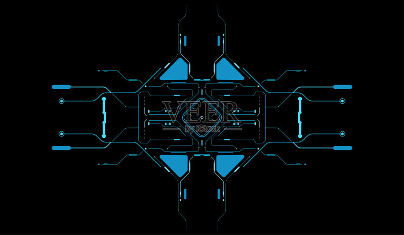 未来的用户界面正版插画素材