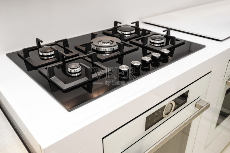 全新煤气炉和嵌入式烤箱正版图片素材