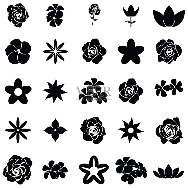 花朵图标合集图标素材