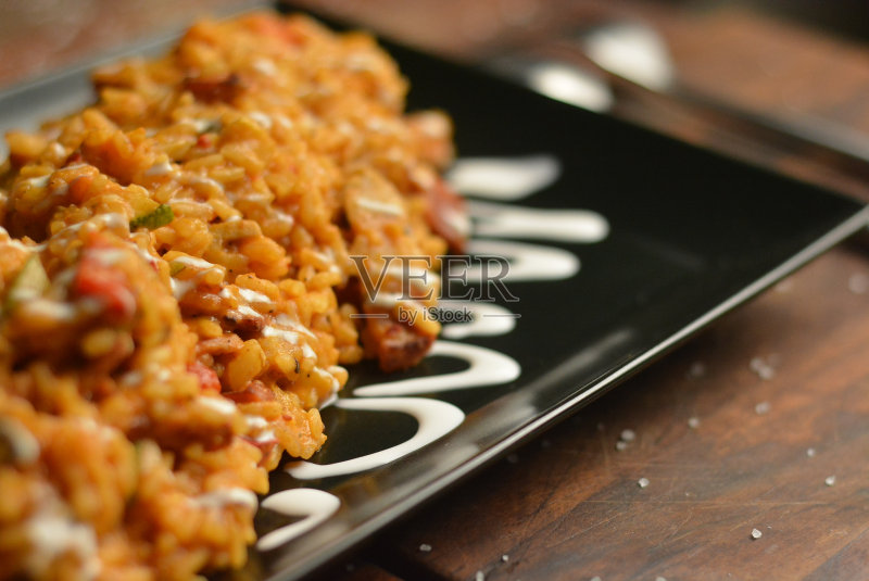 酱油炒饭的特写正版图片素材