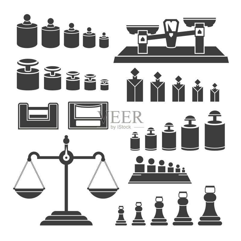 现代测量仪器矢量素材图标素材