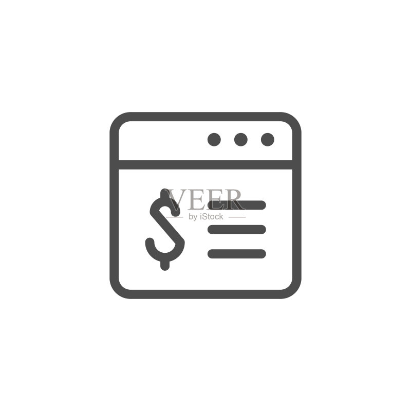 金融App线性图标图标素材