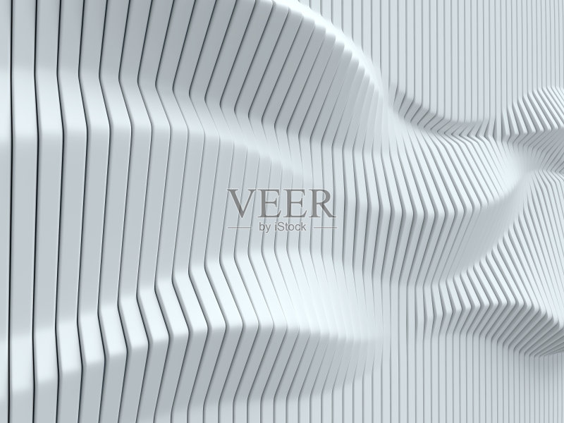 白色几何抽象3d背景孤立插图正版插画素材