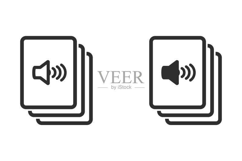 有声读物矢量图标图标素材