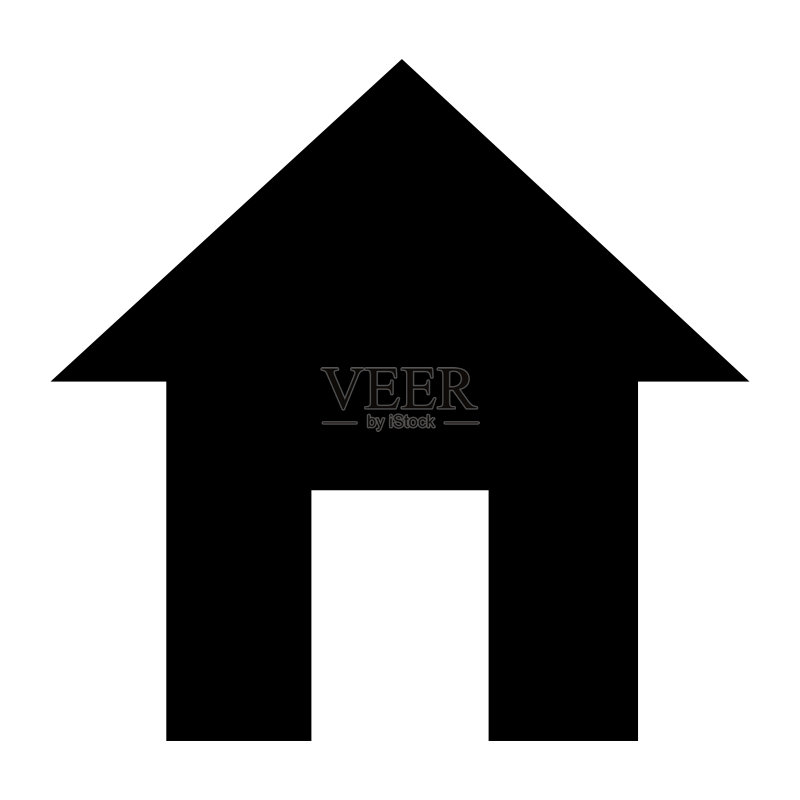 房屋轮廓隔离图标图标素材