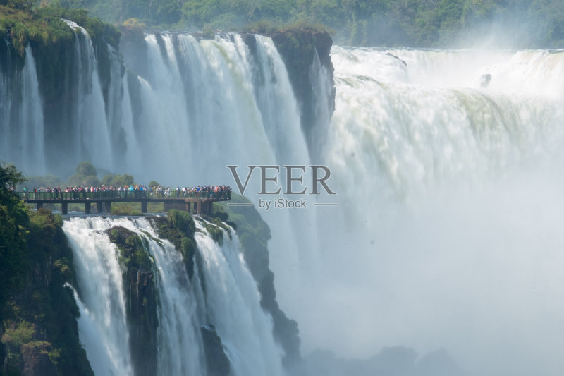 伊瓜苏瀑布迪亚波罗巨甘塔瀑布正版图片素材