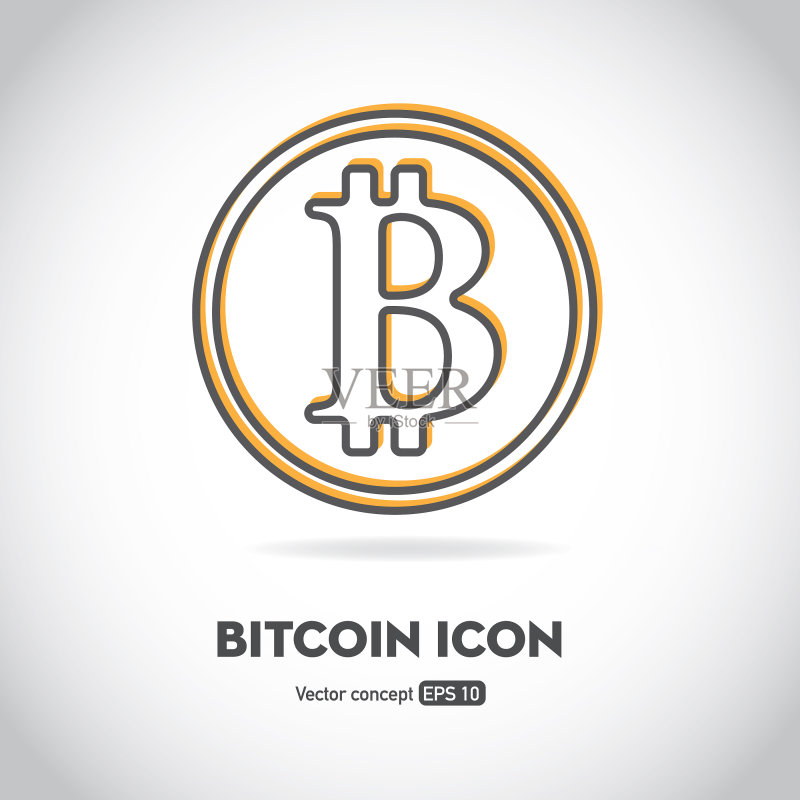 比特币图标或符号图标素材