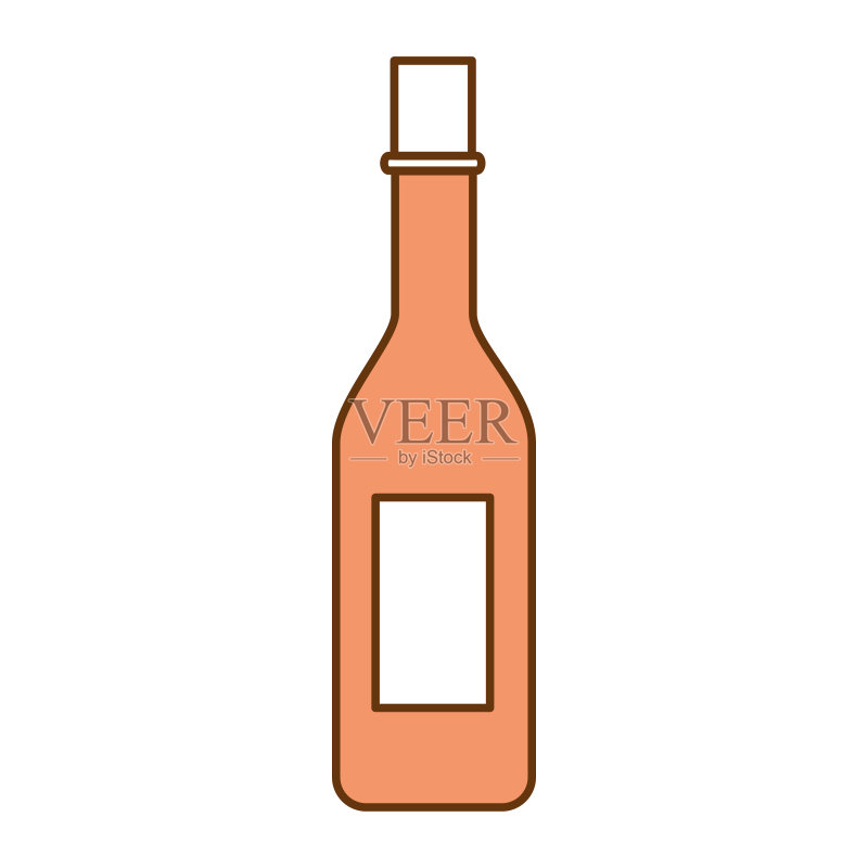 独立葡萄酒瓶图标图标素材