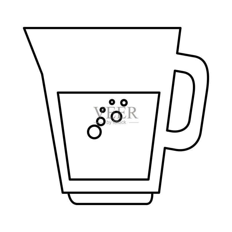 玻璃罐装果汁图标图标素材