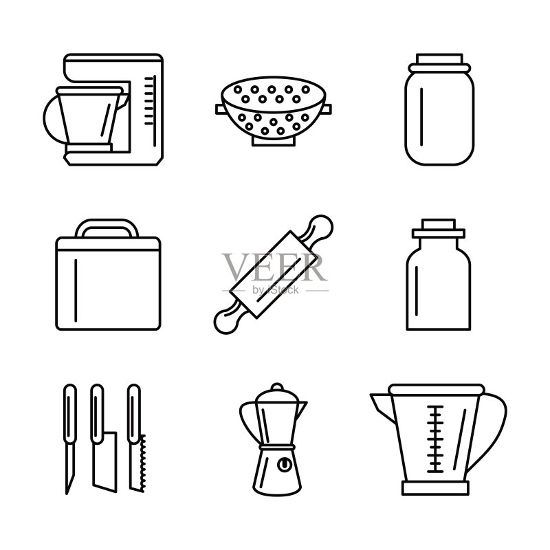 厨房用具图标图标素材