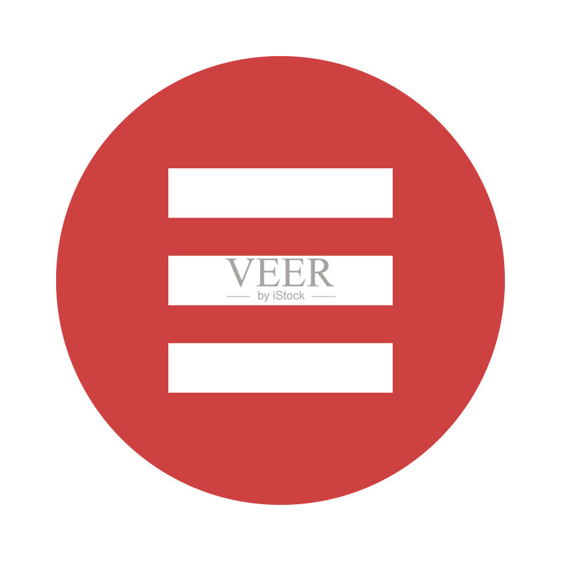 WEB菜单字形扁平圆形图标图标素材