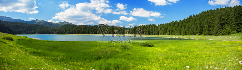 山湖周边景观正版图片素材