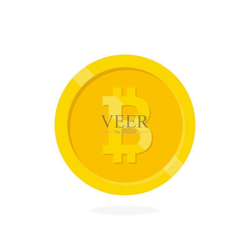 加密货币比特币。正版元素素材