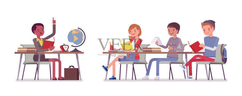 学校的正常行为正版元素素材