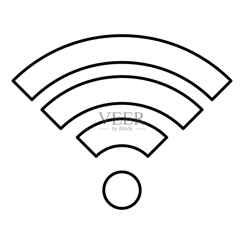 Wifi信号隔离图标图标素材