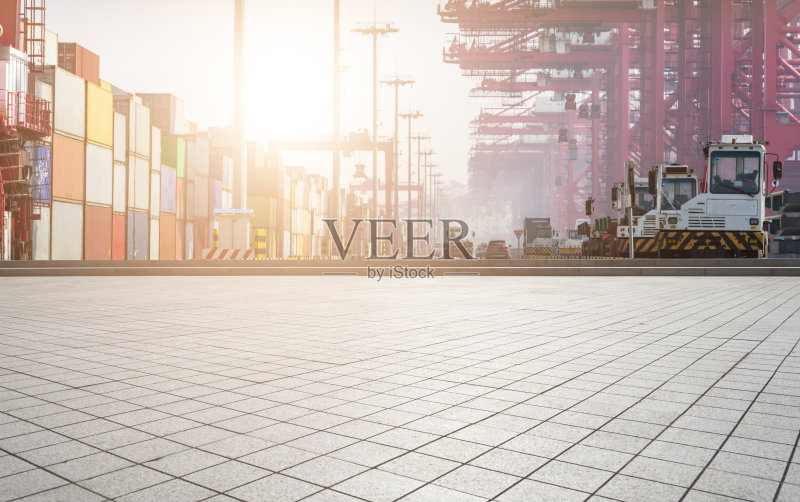 集装箱码头正版图片素材