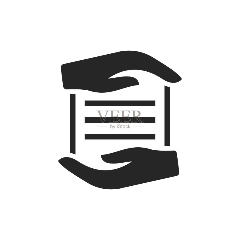 黑白图标 - 数据保护图标素材