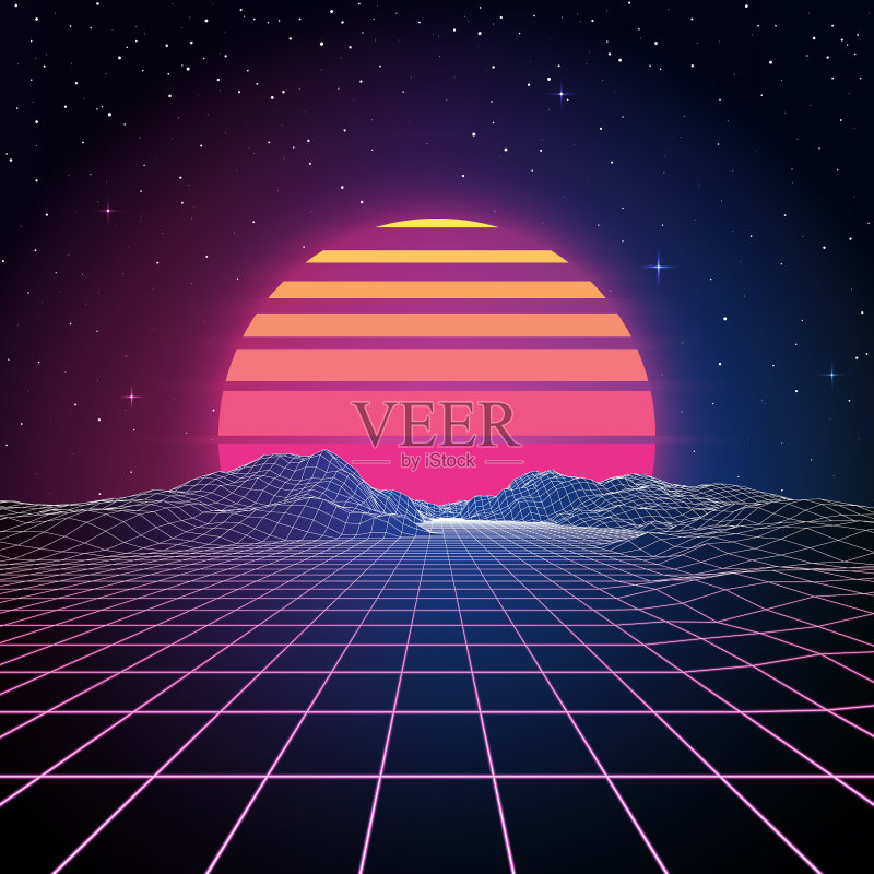 抽象科技概念背景正版插画素材