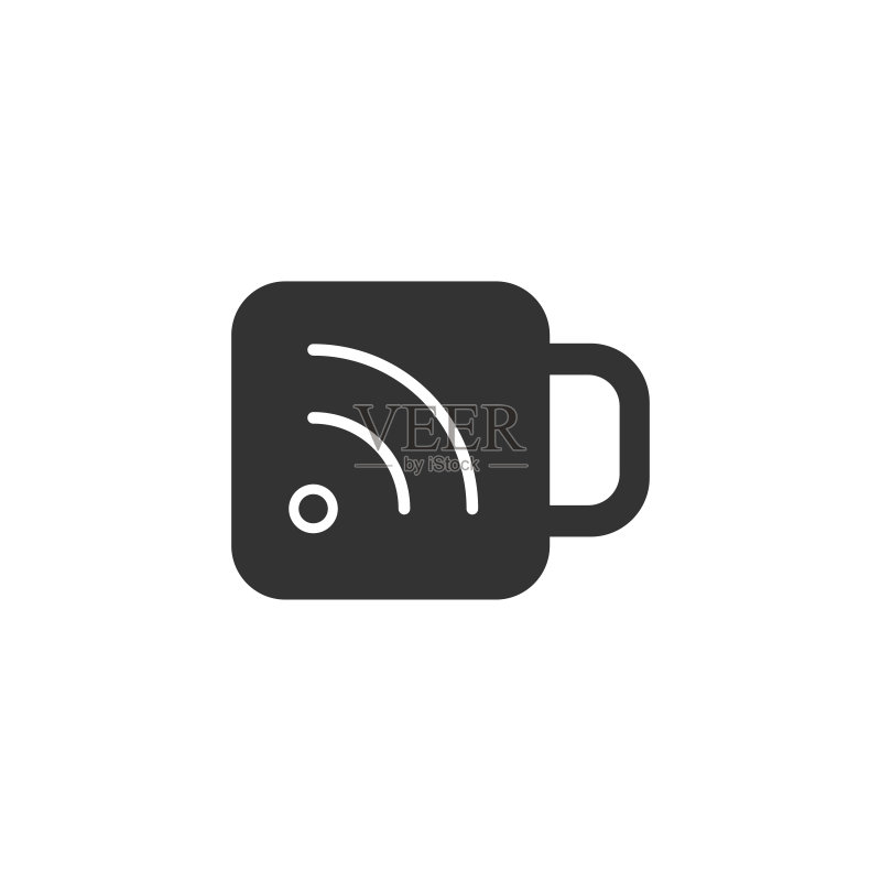 黑白图标 - RSS订阅杯图标素材
