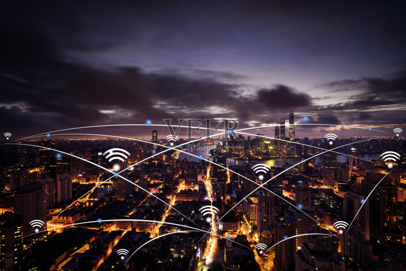 上海城市网络技术正版图片素材