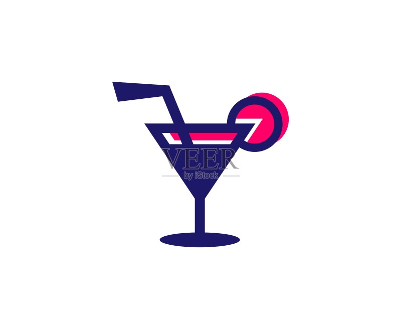 鸡尾酒图标图标素材