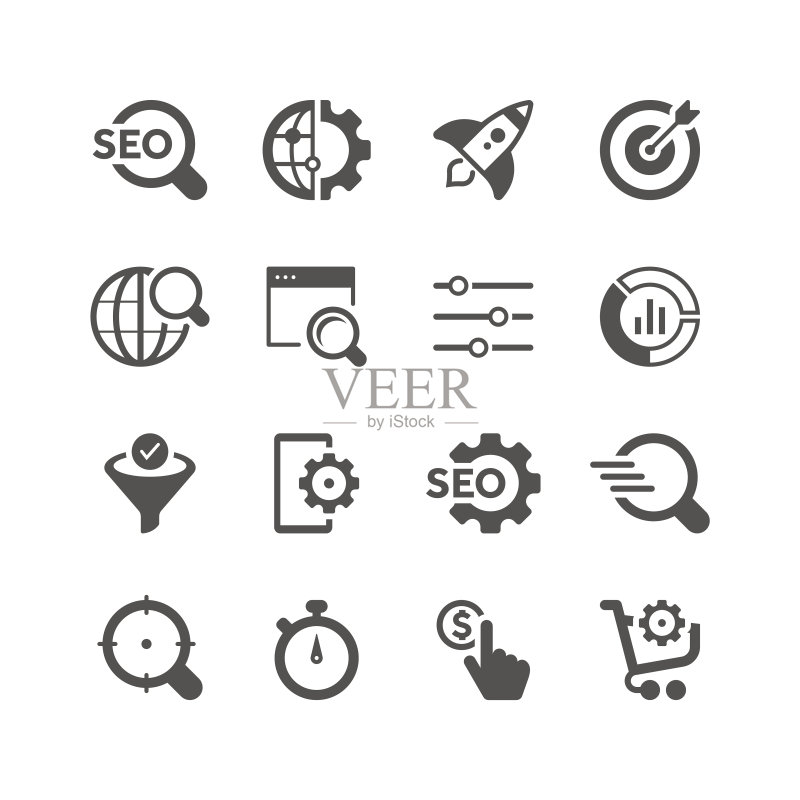 SEO图标集 | 独特系列图标素材