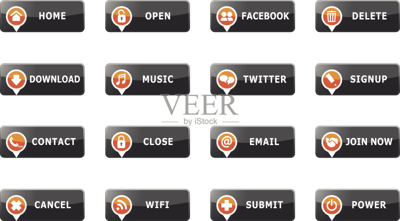 Web和互联网图标图标素材