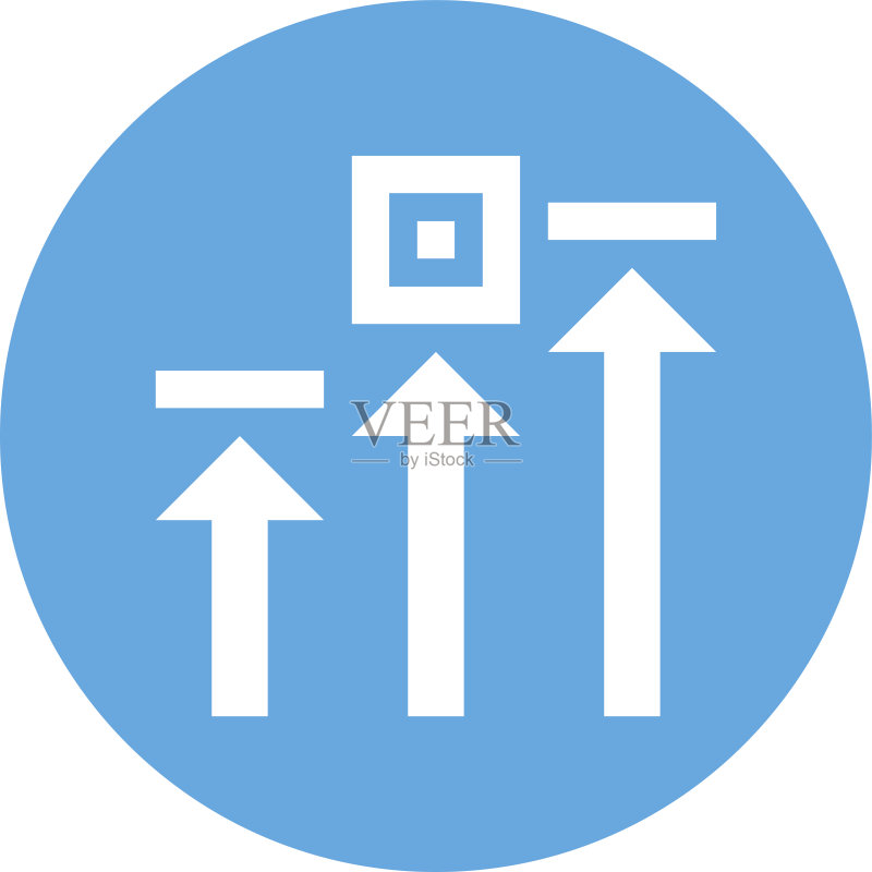 圆形按钮上的物流图标图标素材