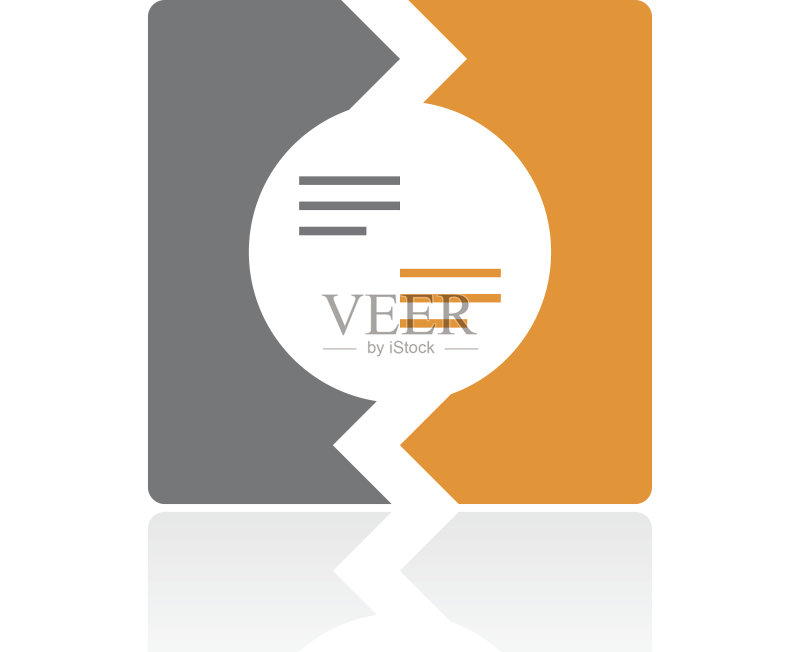 白色背景上的V形图表图标 - Pro系列图标素材
