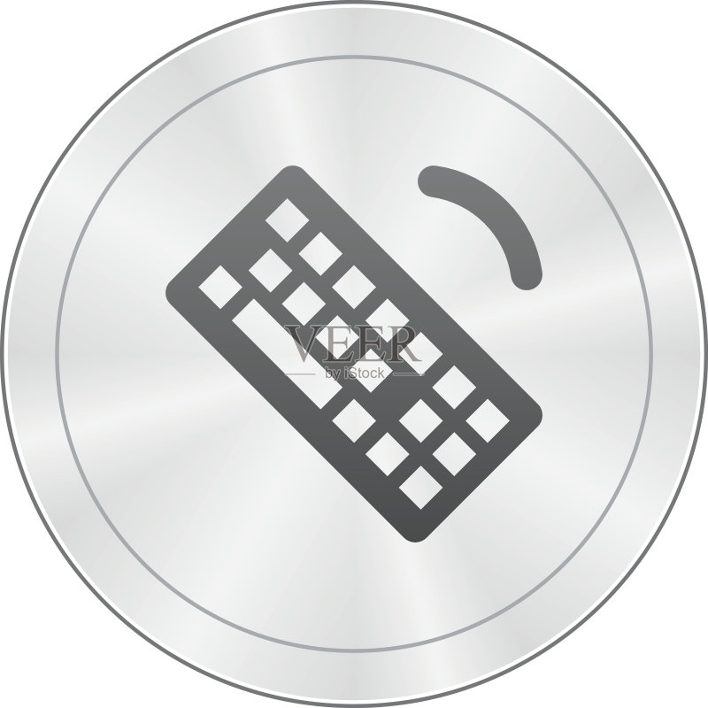 圆形按钮上的电脑键盘图标-SharpSeries图标素材