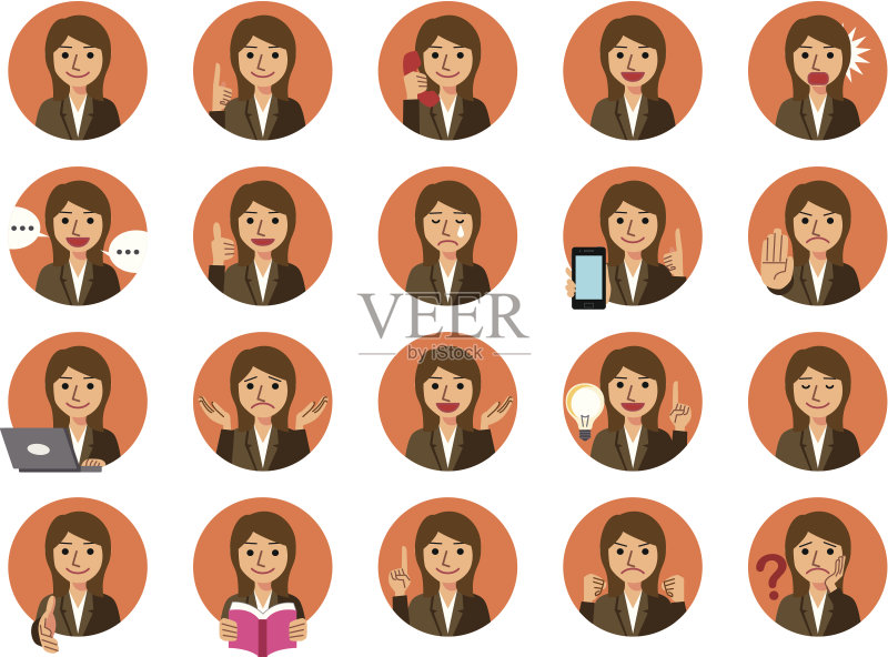 商务女人图标图标素材