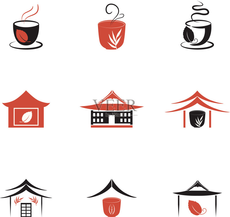 茶馆图标合集图标素材